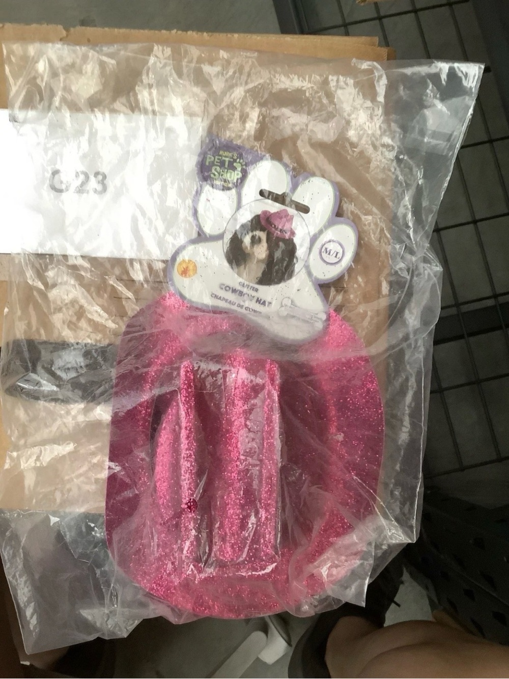 Rubie’s Pink Sparkle Glitter Cowgirl Cowboy Hat Pet